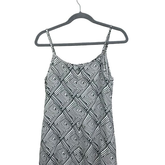 Diesel Womens Mini Tank Dress Spaghetti Straps White Gray‎ Print M Made in Italy - Picture 6 of 6